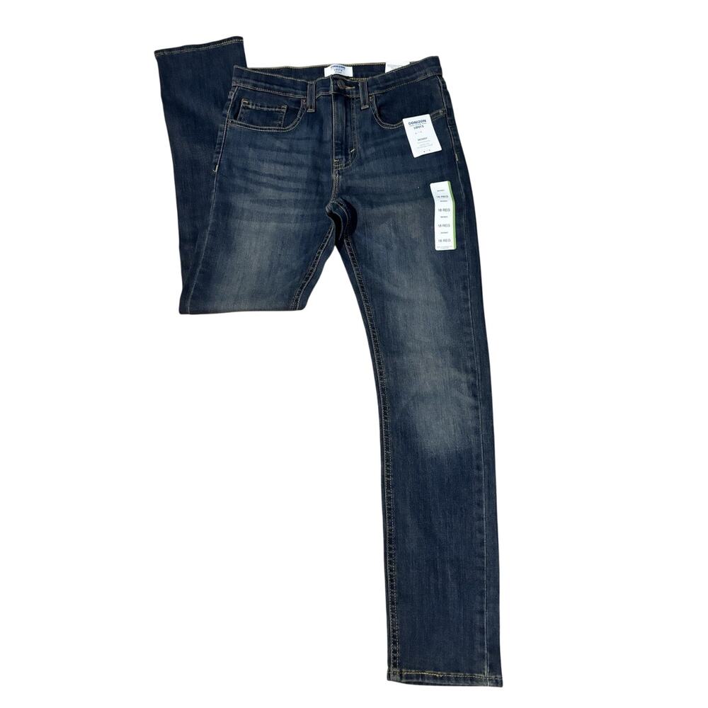 Girls NWT Levi’s Dark Wash Skinny Jeans Adjustable Waist Stretch Size 16